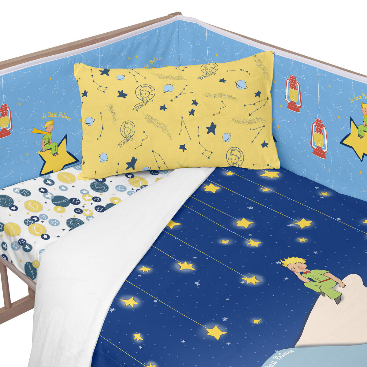 Ochrana Detskej Postieľky Happyfriday Le Petit Prince La Nuit Viacfarebná 210 x 40 Cm - Dieťa Spálňa