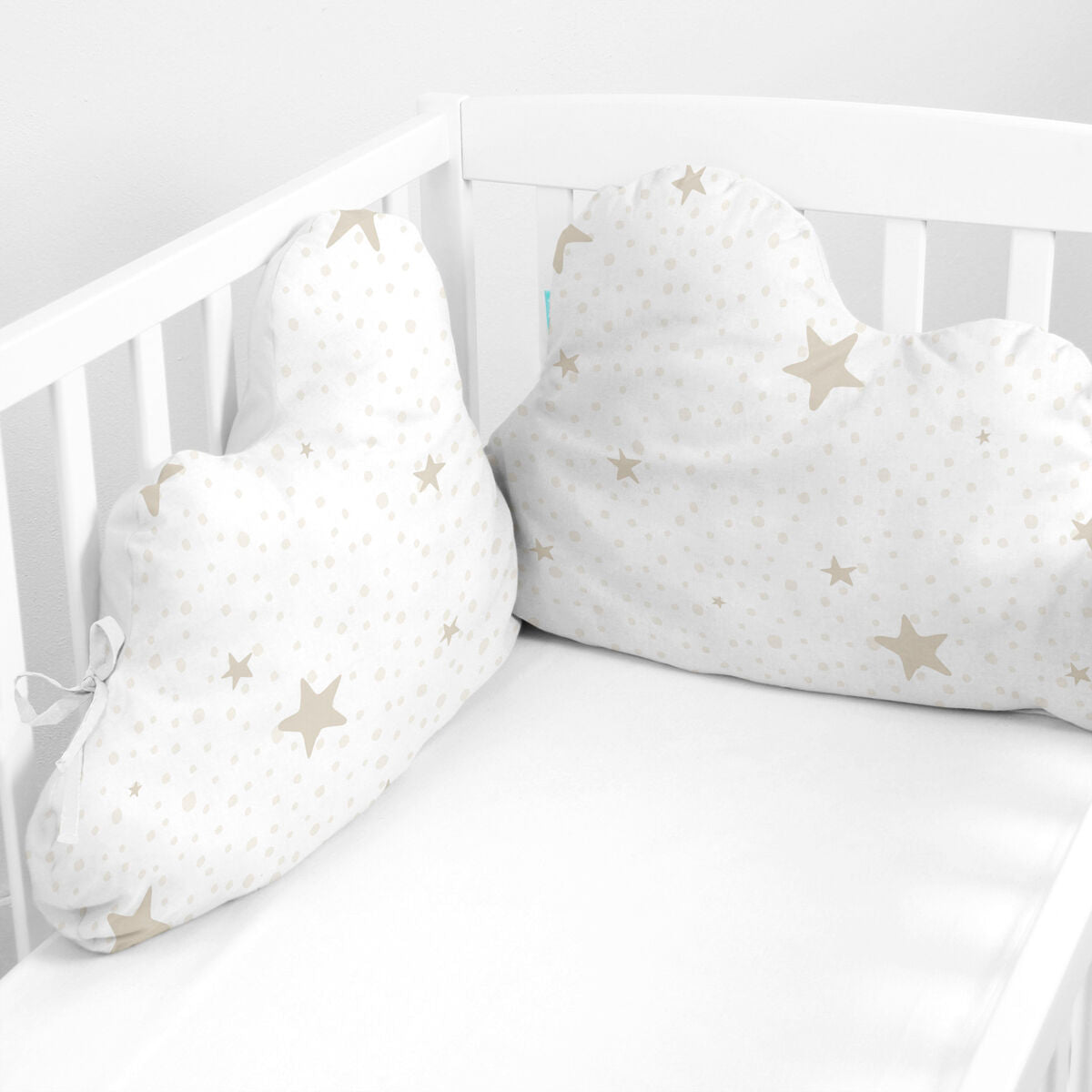 Ochrana Detskej Postieľky Happyfriday Basic Kids Little Star Béžová 60 x 40 Cm - Dieťa Spálňa