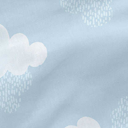 Prešívané Obliečky Bez Výplne Happyfriday Basic Kids Clouds Modrá 90 x 200 Cm - Domácnosť a Kuchyňa Bytový Textil