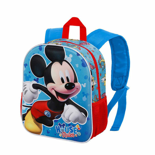 Školský Batoh 3d Mickey Mouse Karactermania Modrá 26 x 11 31 Cm - Kancelária a Kancelárske Potreby Vzdelávací Materiál