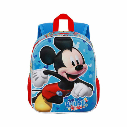 Školský Batoh 3d Mickey Mouse Karactermania Modrá 26 x 11 31 Cm - Kancelária a Kancelárske Potreby Vzdelávací Materiál