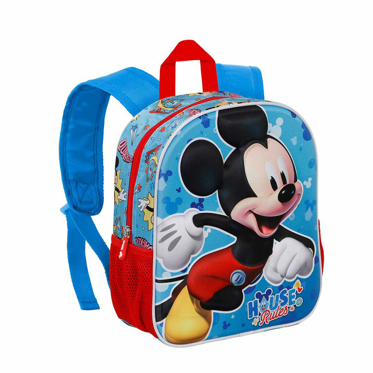 Školský Batoh 3d Mickey Mouse Karactermania Modrá 26 x 11 31 Cm - Kancelária a Kancelárske Potreby Vzdelávací Materiál