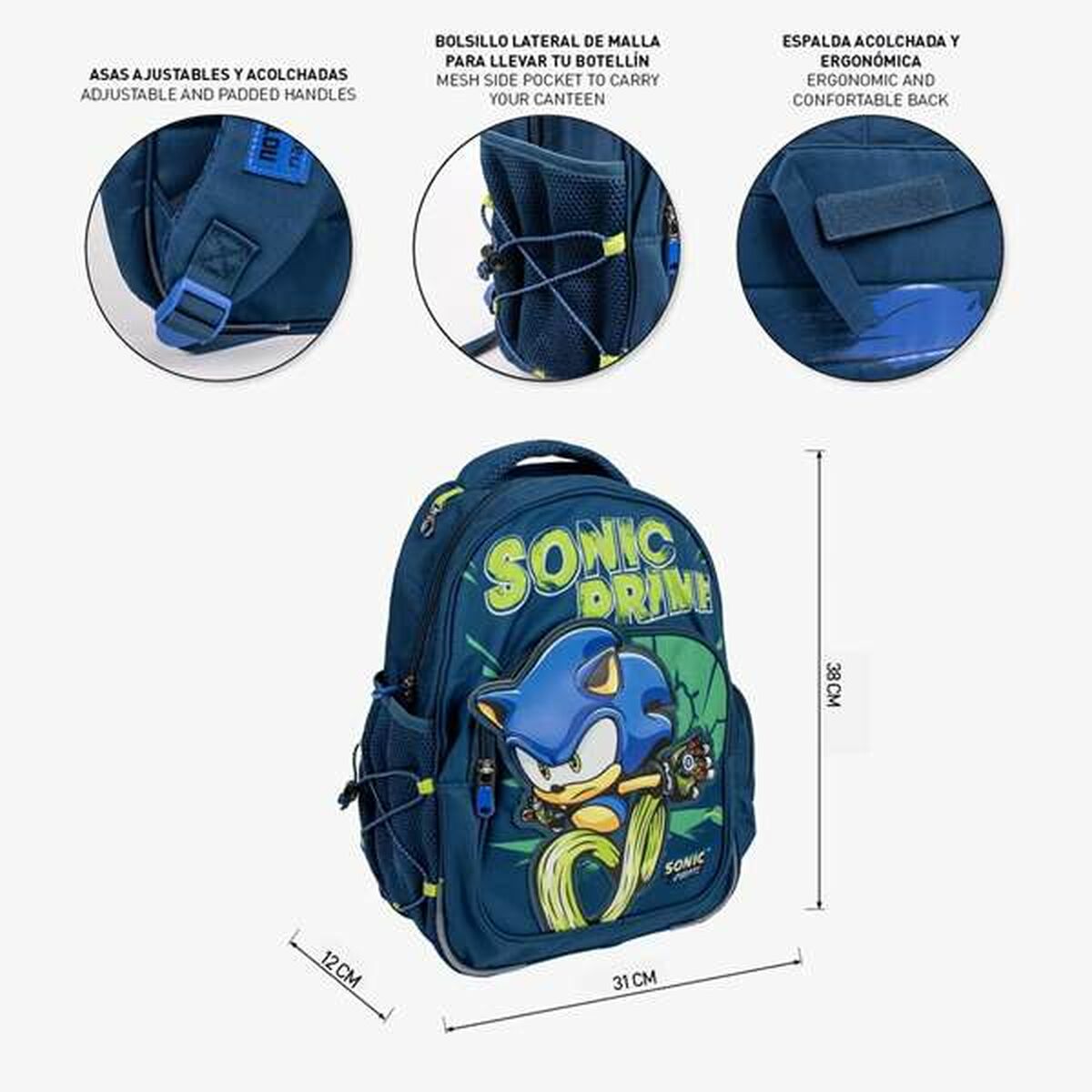 Školský Batoh Sonic - Kancelária a Kancelárske Potreby Vzdelávací Materiál