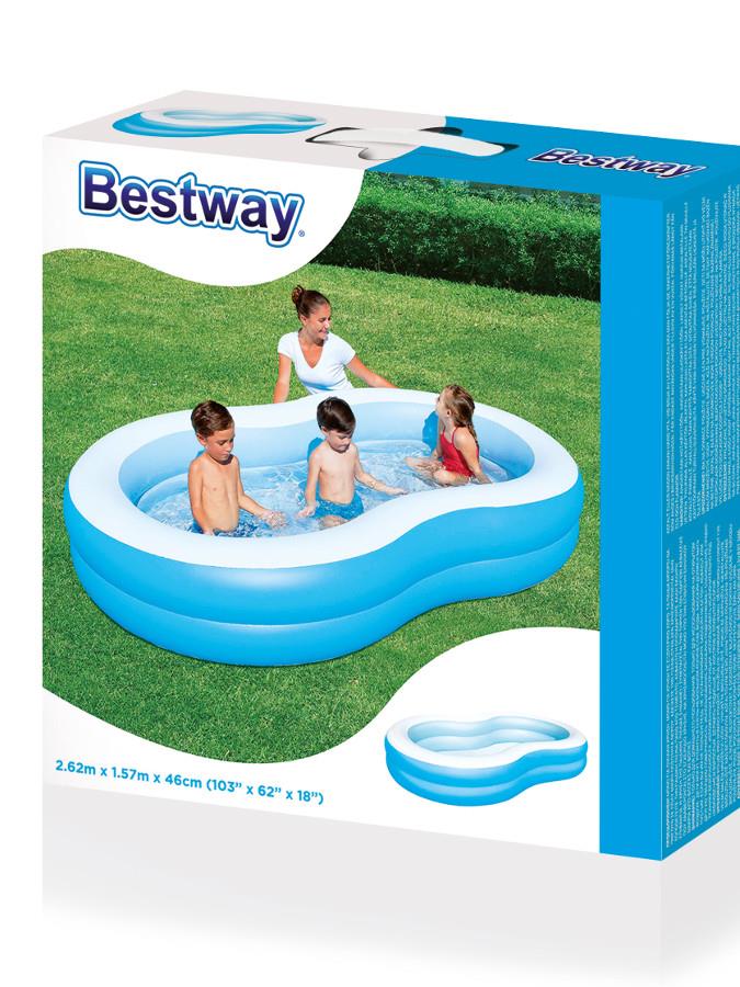 Rodinný Nafukovací Bazén Big Lagune Bestway 262x157x46 Cm - Bazény - Bestway