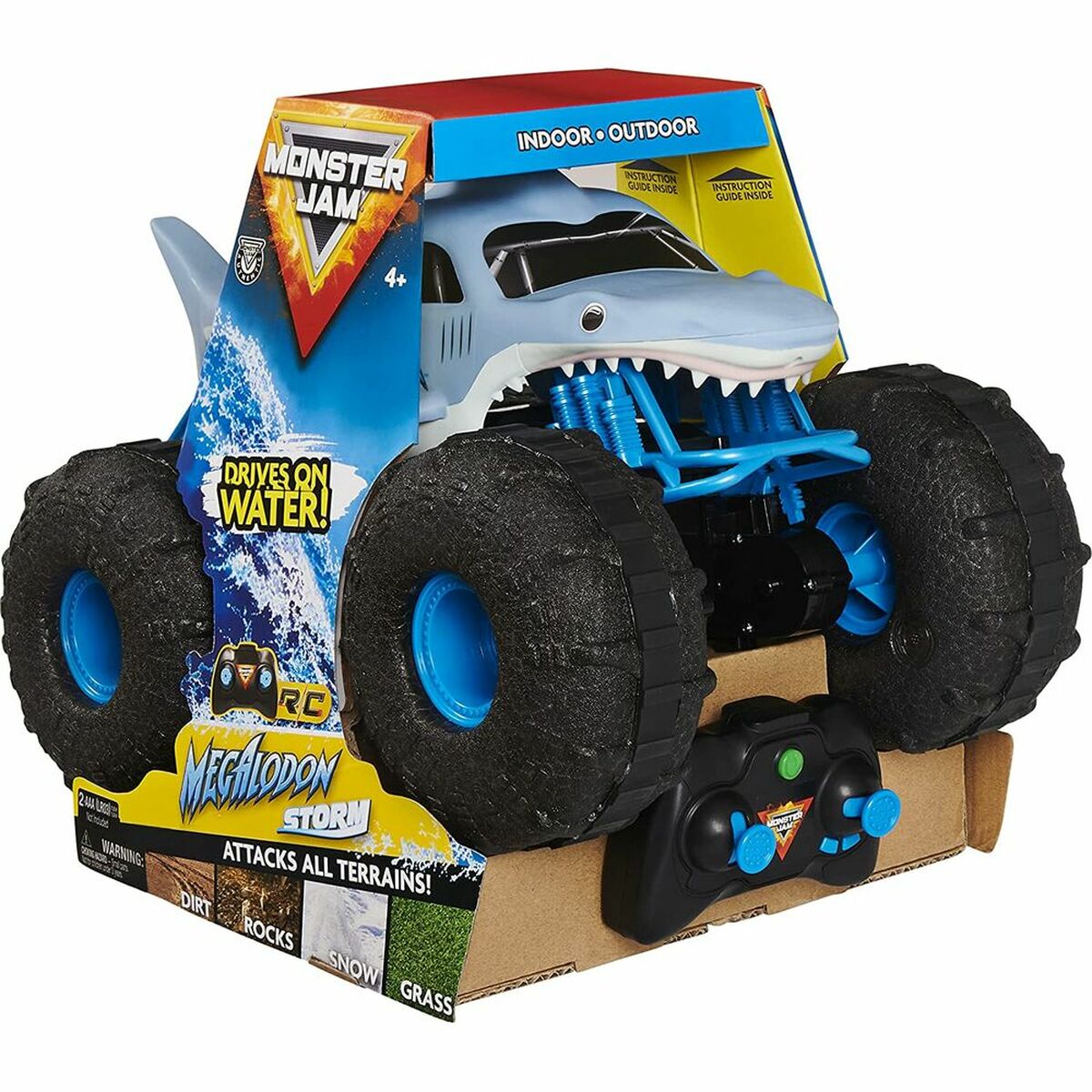 Auto na Diaľkové Ovládanie Monster Jam Megalodon Storm - Hračky a Hry Vozidlá