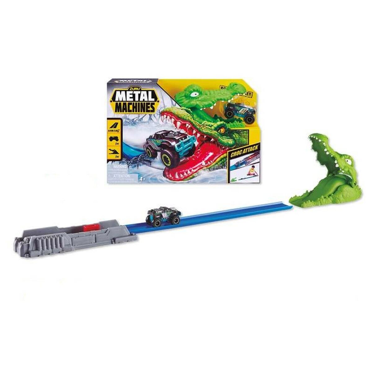 Odpaľovacia Dráha Zuru Metal Machines Croc Attack 30 x 9 Cm - Garáže a Hracie Sety