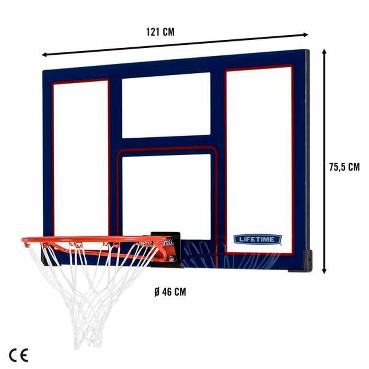 Basketbalový Kôš Colorbaby Lifetime 121 Cm - Hračky a Hry Outdoor športy