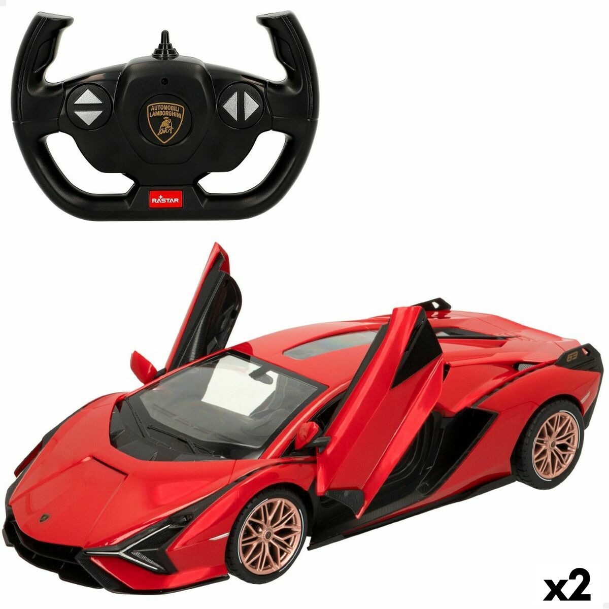 Auto na Diaľkové Ovládanie Lamborghini Sian 1:14 (2 Kusov) - Hračky a Hry Vozidlá