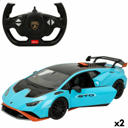 Auto na Diaľkové Ovládanie Lamborghini Huracán Sto Modrá 1:14 (2 Kusov) - Modely