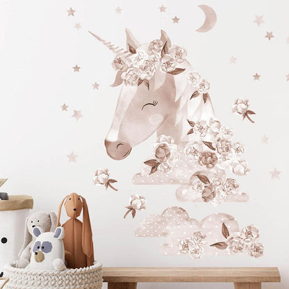 Samolepka na Stenu Boho Unicorn - Samolepky - Bayo