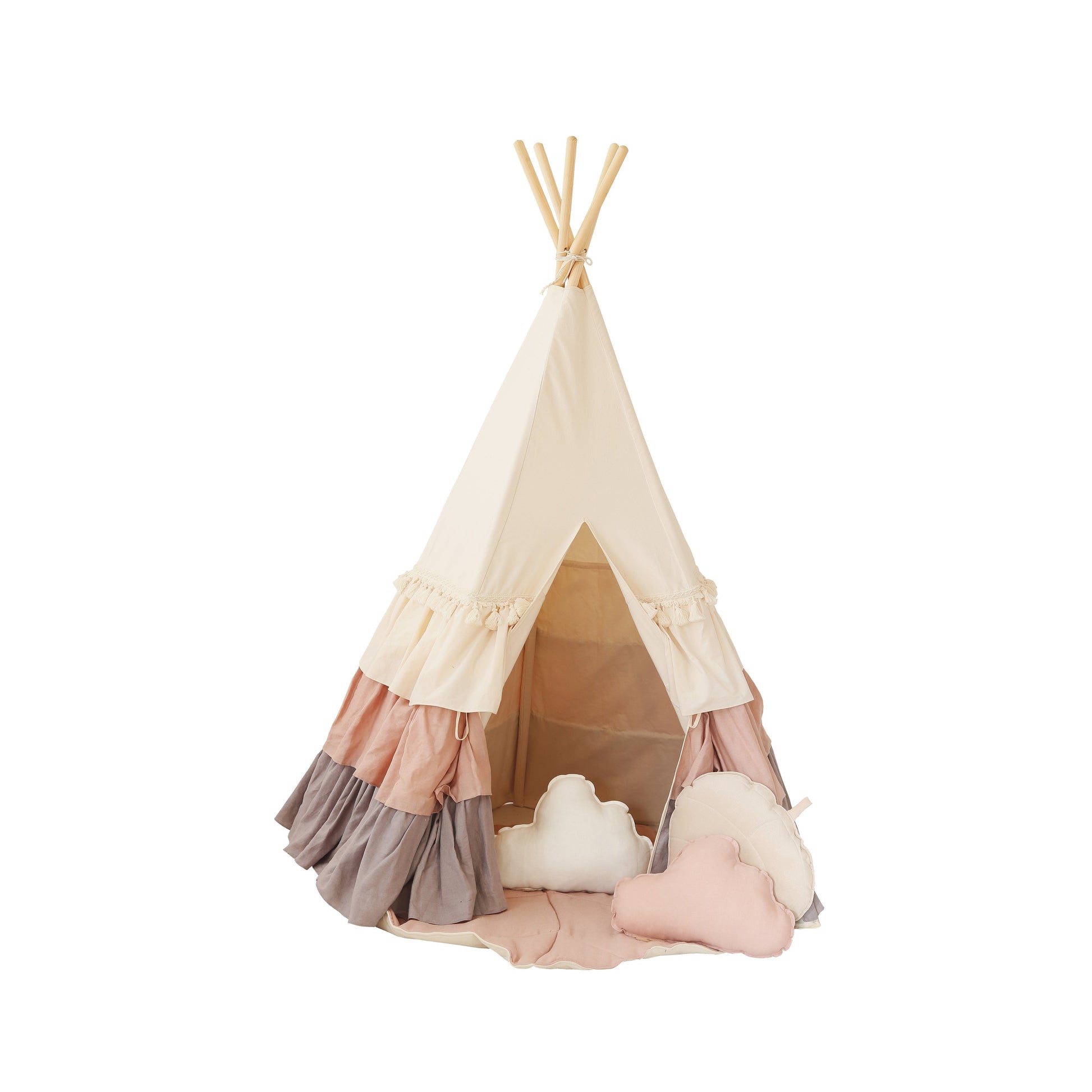 TENDA GIOCO TEEPEE IN COTONE - ROSA