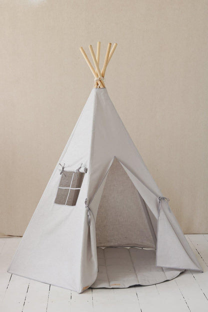 Teepee stan - Sivý ľanový - Moi Mili - Teepee - Moi Mili - KiiDS.SHOP