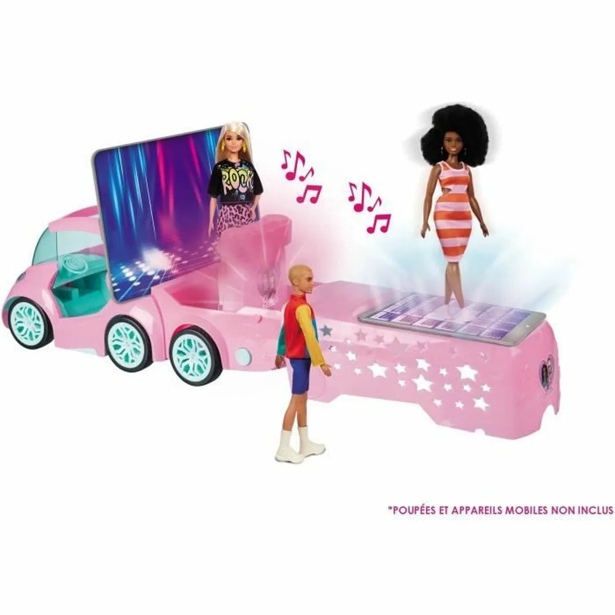 Auto na Diaľkové Ovládanie Barbie Dj Express Deluxe 50 Cm 2,4 Ghz - Hračky a Hry Vozidlá