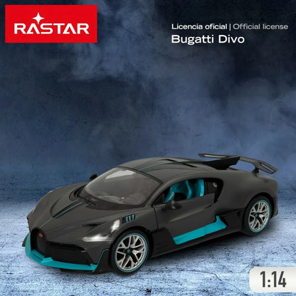 Auto na Diaľkové Ovládanie Bugatti Divo 1:14 Tmavo-sivá (2 Kusov) - Hračky a Hry Vozidlá