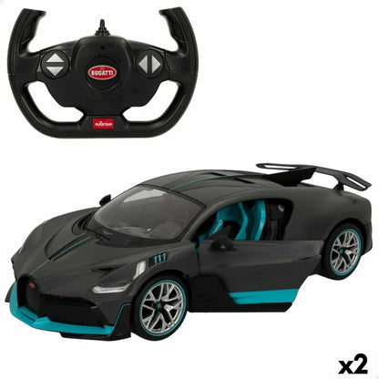 Auto na Diaľkové Ovládanie Bugatti Divo 1:14 Tmavo-sivá (2 Kusov) - Hračky a Hry Vozidlá