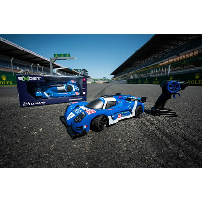 Auto na Diaľkové Ovládanie Exost 24h Le Mans 1:14 Modrá - Hračky a Hry Vozidlá