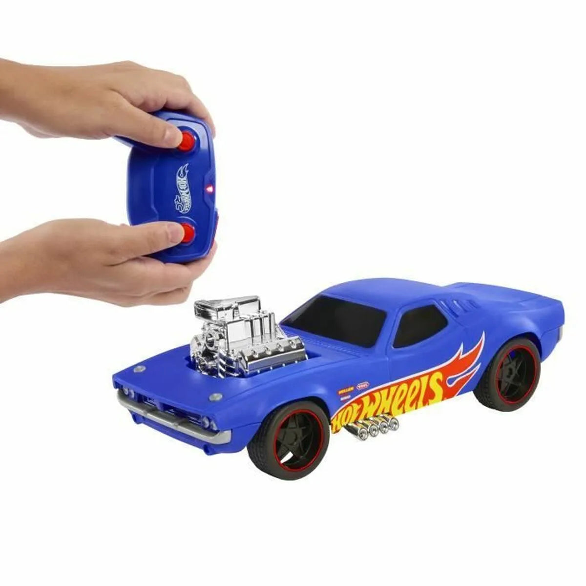 Auto na Diaľkové Ovládanie Hot Wheels Modrá Viacfarebná 1:16 - Modely