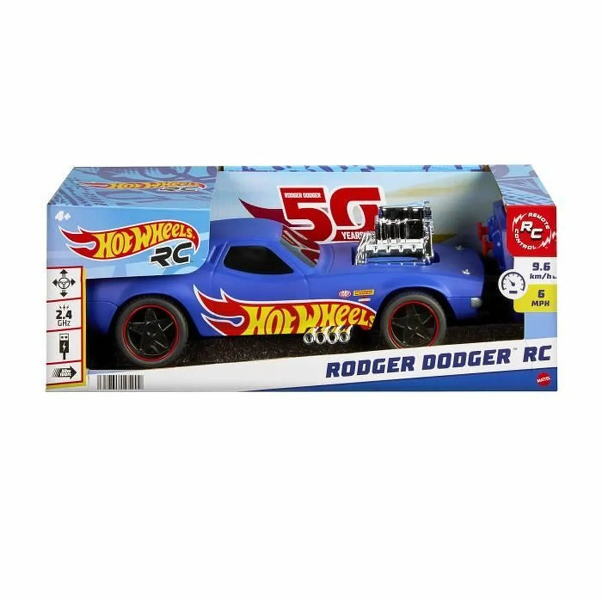 Auto na Diaľkové Ovládanie Hot Wheels Modrá Viacfarebná 1:16 - Modely