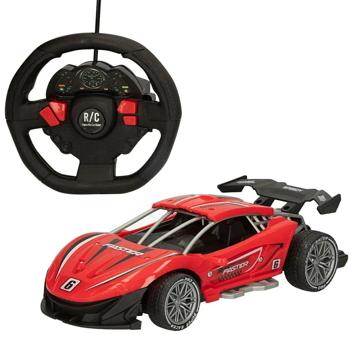 Auto na Diaľkové Ovládanie Speed & Go 22 x 7 11 Cm 1:16 červená 6 Kusov - Modely