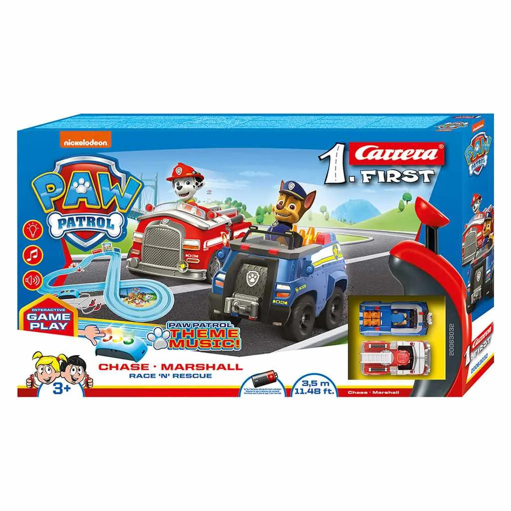 Autodráha Carrera First Paw Patrol Závod ?N’ Záchrana 3,5 m - Modely na Diaľkové Ovládanie - Milly Mally