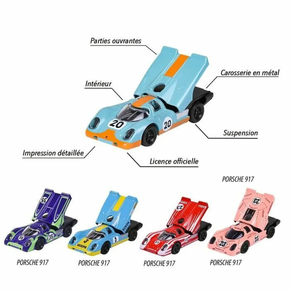 Automobil Majorette Porsche 917 Giftpack - Hračky a Hry Vozidlá