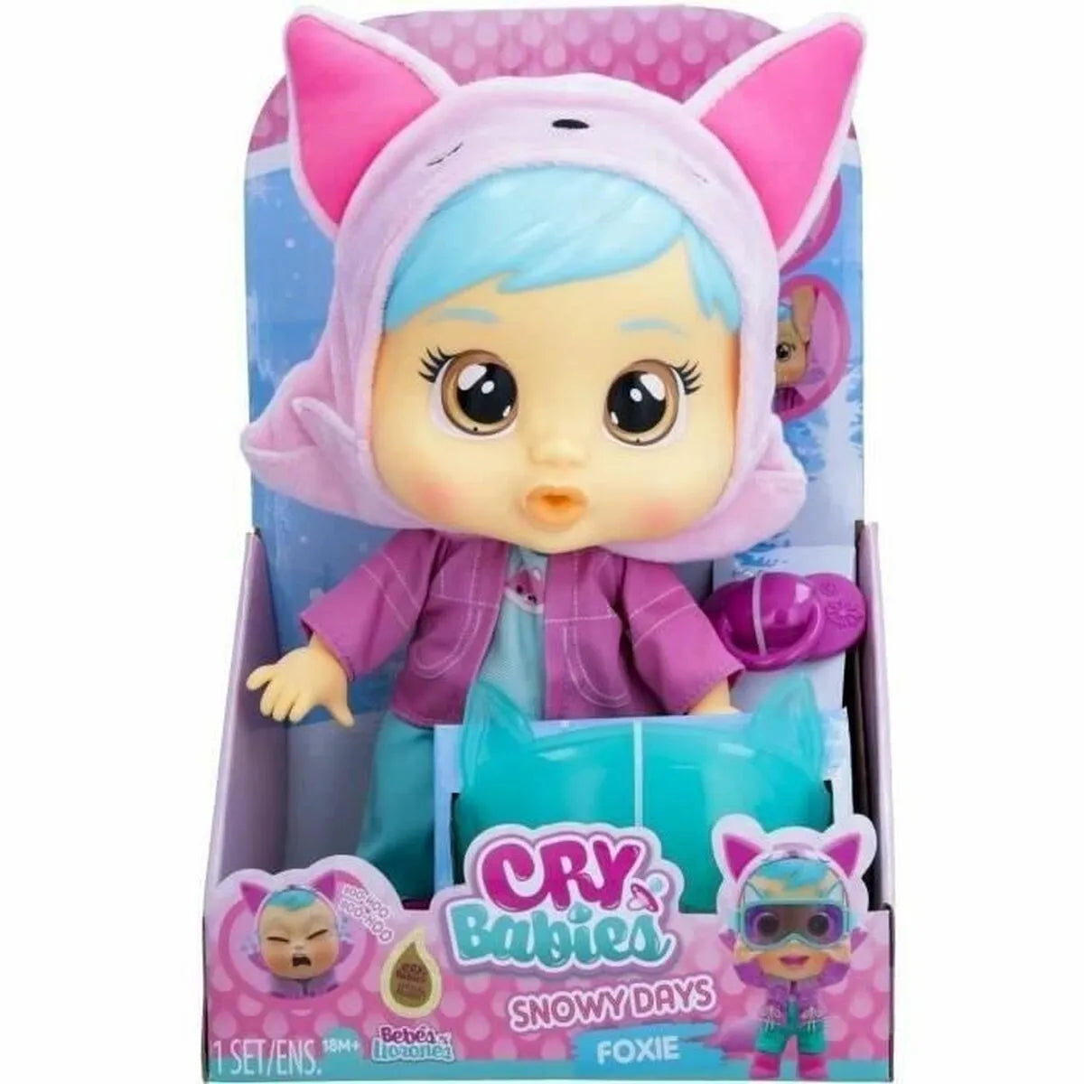 Bábika Bábätko Imc Toys Cry Babies Snowy Days - Foxi - Bábiky