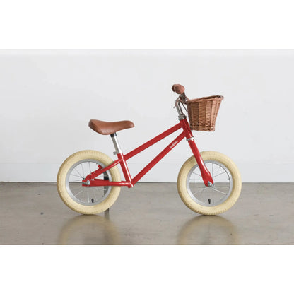 Balančný Bicykel Moonbug 12’’ - červený - Bobbin - Balančné Bicykle