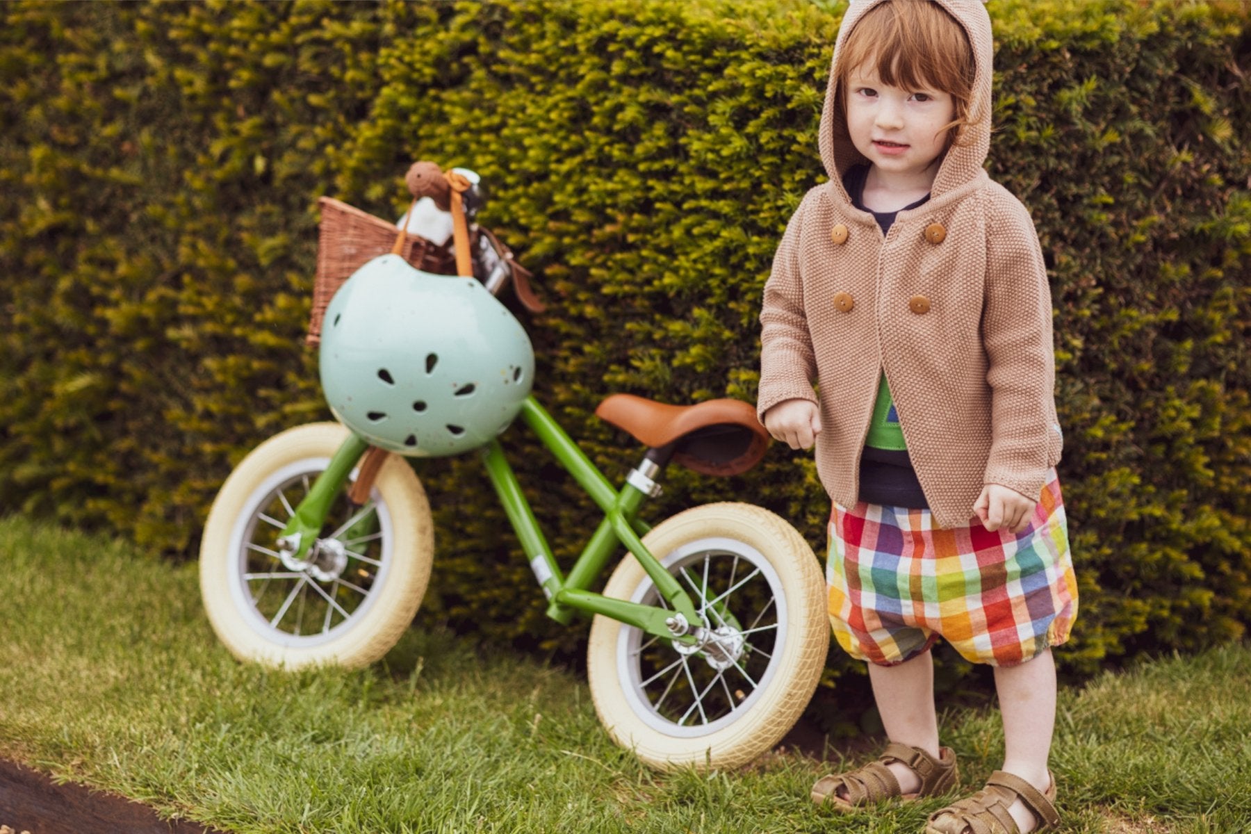 Balančný Bicykel Moonbug 12’’ - Zelený - Bobbin - Balančné Bicykle