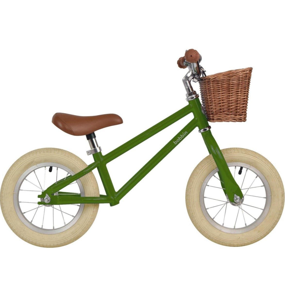 Balančný Bicykel Moonbug 12’’ - Zelený - Bobbin - Balančné Bicykle