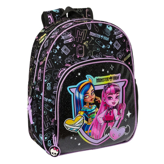 Batoh pre Deti Monster High čierna 28 x 34 10 Cm - Kancelária a Kancelárske Potreby školský Vzdelávací Materiál