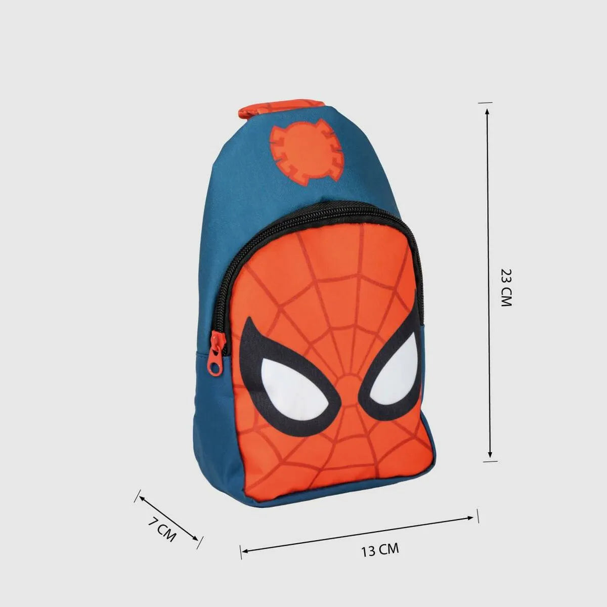 Batoh pre Deti Spider-man Taška Cez Rameno Modrá červená 13 x 23 7 Cm - Kancelária a Kancelárske Potreby