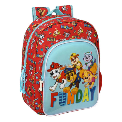 Batoh pre Deti The Paw Patrol Funday červená Svetlá Modrá (26 x 34 11 Cm) - Batohy