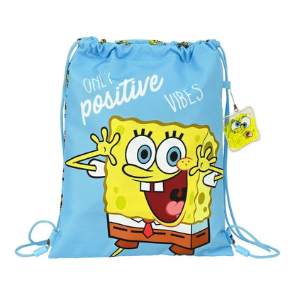 Batoh so šnúrkami Positive Vibes Spongebob - Kancelária a Kancelárske Potreby školský Vzdelávací Materiál