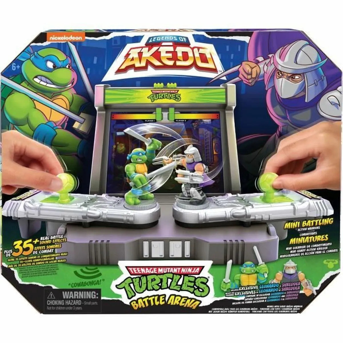 Bojová Aréna Teenage Mutant Ninja Turtles Legends Of Akedo: Leonardo Vs Shredder - Hracie Sady