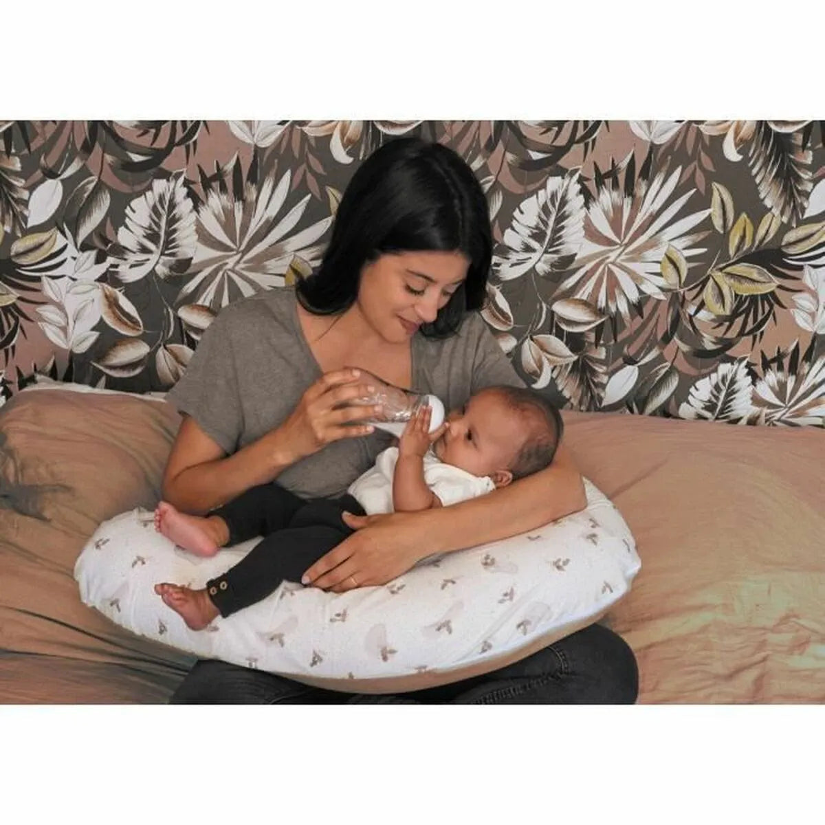 Breastfeeding Cushion Tineo Biela/ružová - Dieťa Dojčenie a Kŕmenie