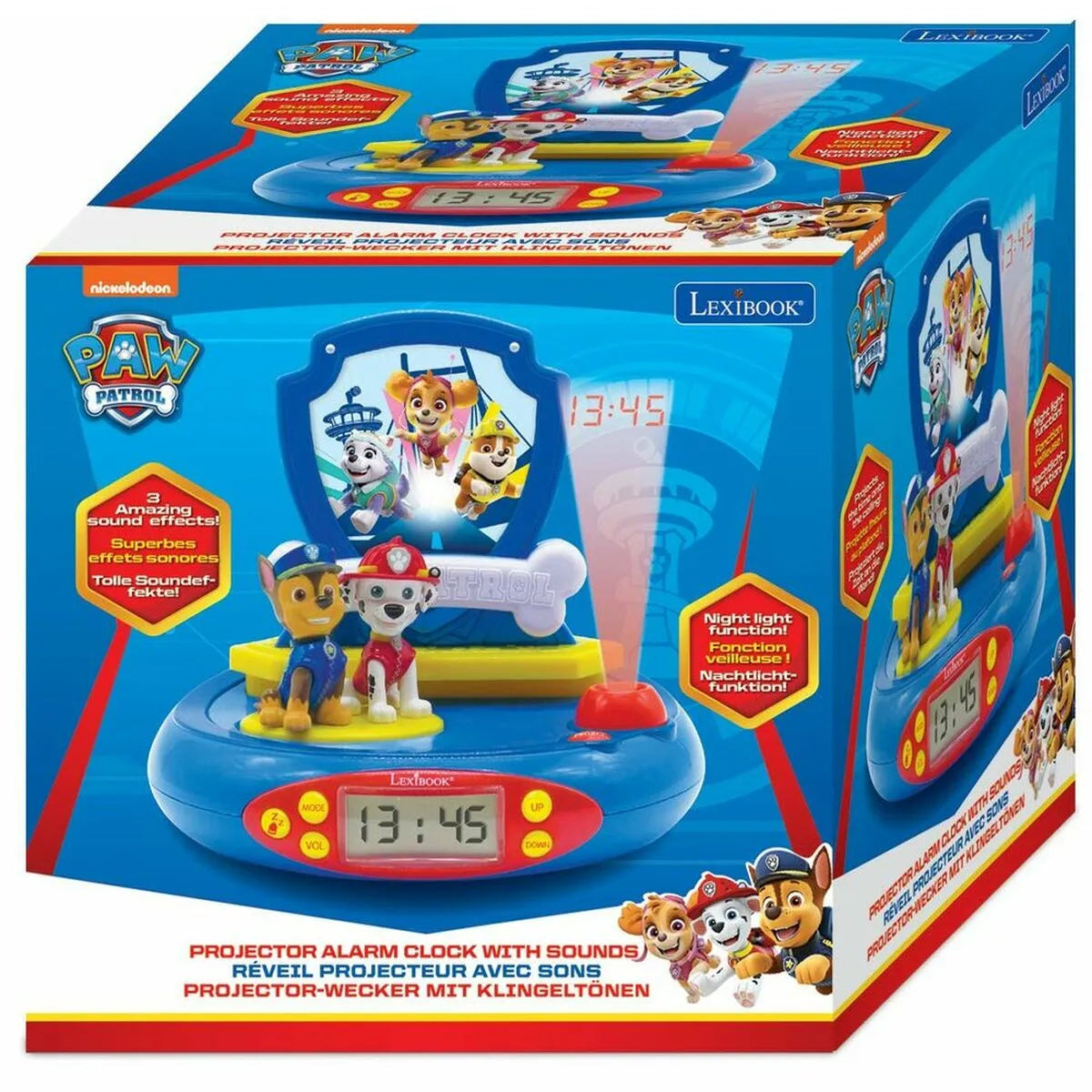 Budík Lexibook The Paw Patrol Projektor - Hračky a Hry Elektronické