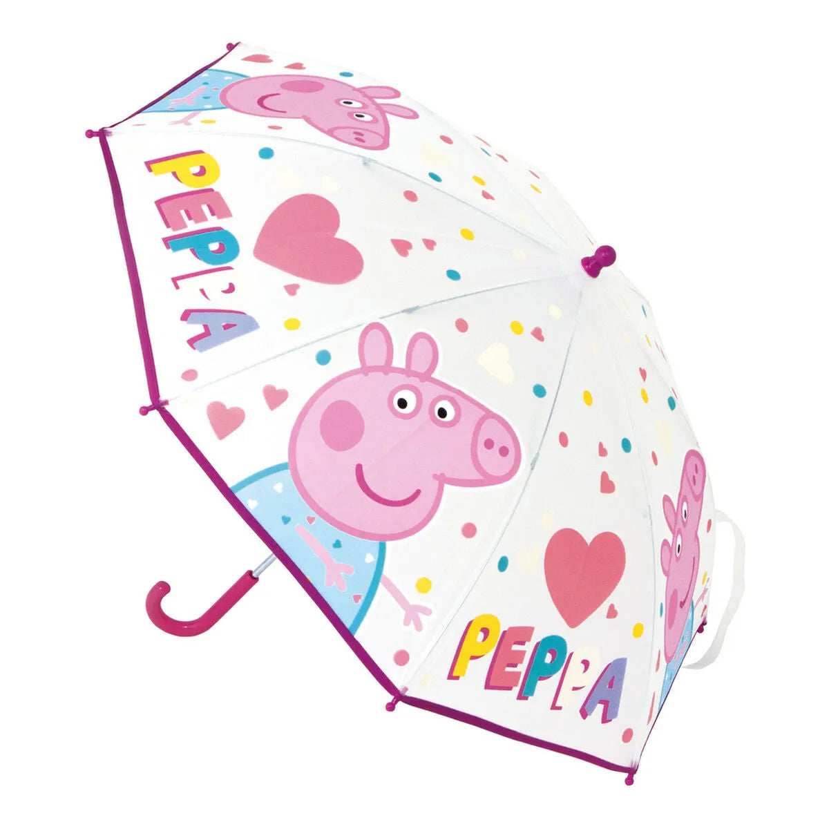 Dáždniky Peppa Pig Having Fun Svetlo Ružová 46 Cm - Batožina