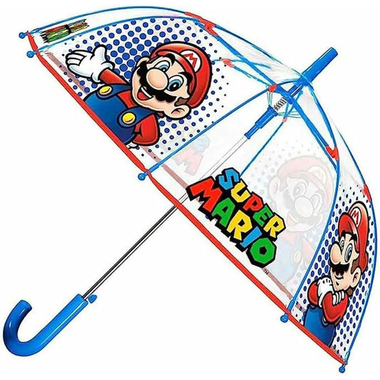 Dáždniky Super Mario Perletti Transparentná Laminát 74 Cm Detské