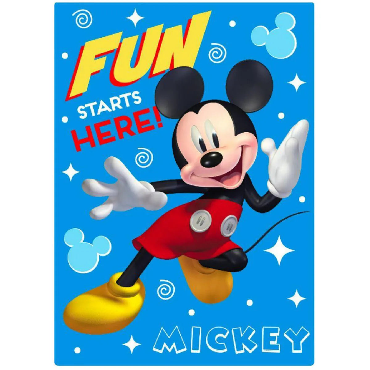 Deka Mickey Mouse Only One 100 x 140 Cm Námornícka Modrá Polyester - Domácnosť a Kuchyňa Bytový Textil