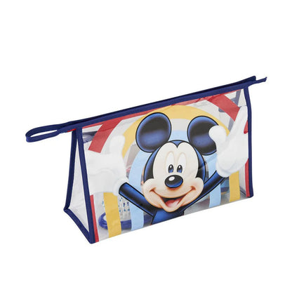 Detská Cestovná Toaletná Sada Mickey Mouse Modrá (23 x 16 7 Cm) (4 Pcs) - Cestovné Taštičky