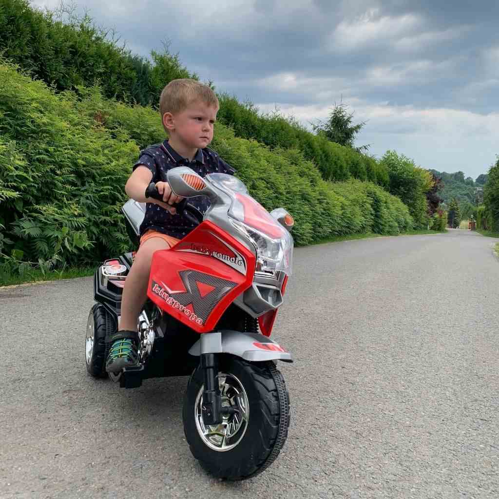 Detská Elektrická Motorka Baby Mix Racer červeno-čierna - Elektrické Motorky - Baby Mix