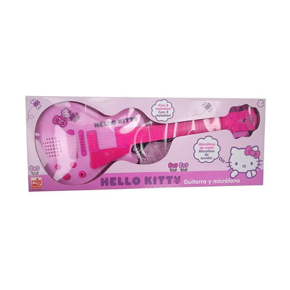 Detská Gitara Hello Kitty Elektronika Mikrofón Ružová - Gitara