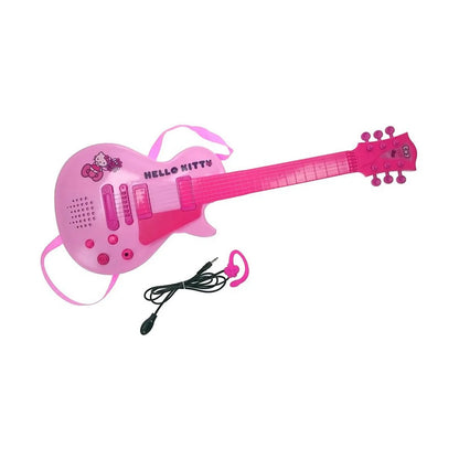 Detská Gitara Hello Kitty Elektronika Mikrofón Ružová - Gitara