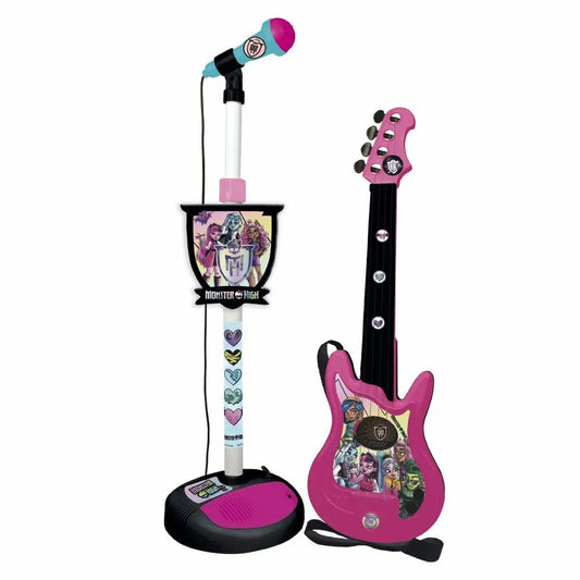 Detská Gitara Monster High Mikrofónom na Karaoke - Hračky a Hry Hudobné Nástroje pre Deti