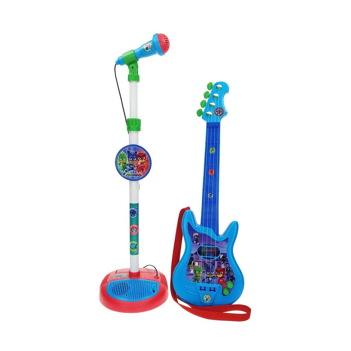 Detská Gitara Pj Masks Mikrofón Modrá - Gitara