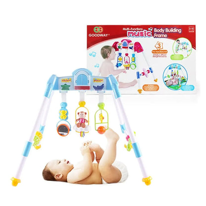 Detská Hrajúca Edukačná Hrazdička De Lux Baby Mix Blue - Hrazdičky - Baby Mix