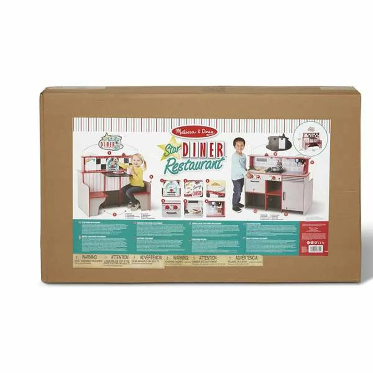 Detská Kuchynka Melissa & Doug Reštaurácia 108 x 66 18 Cm - Hračky a Hry Napodobňovacie - Bb