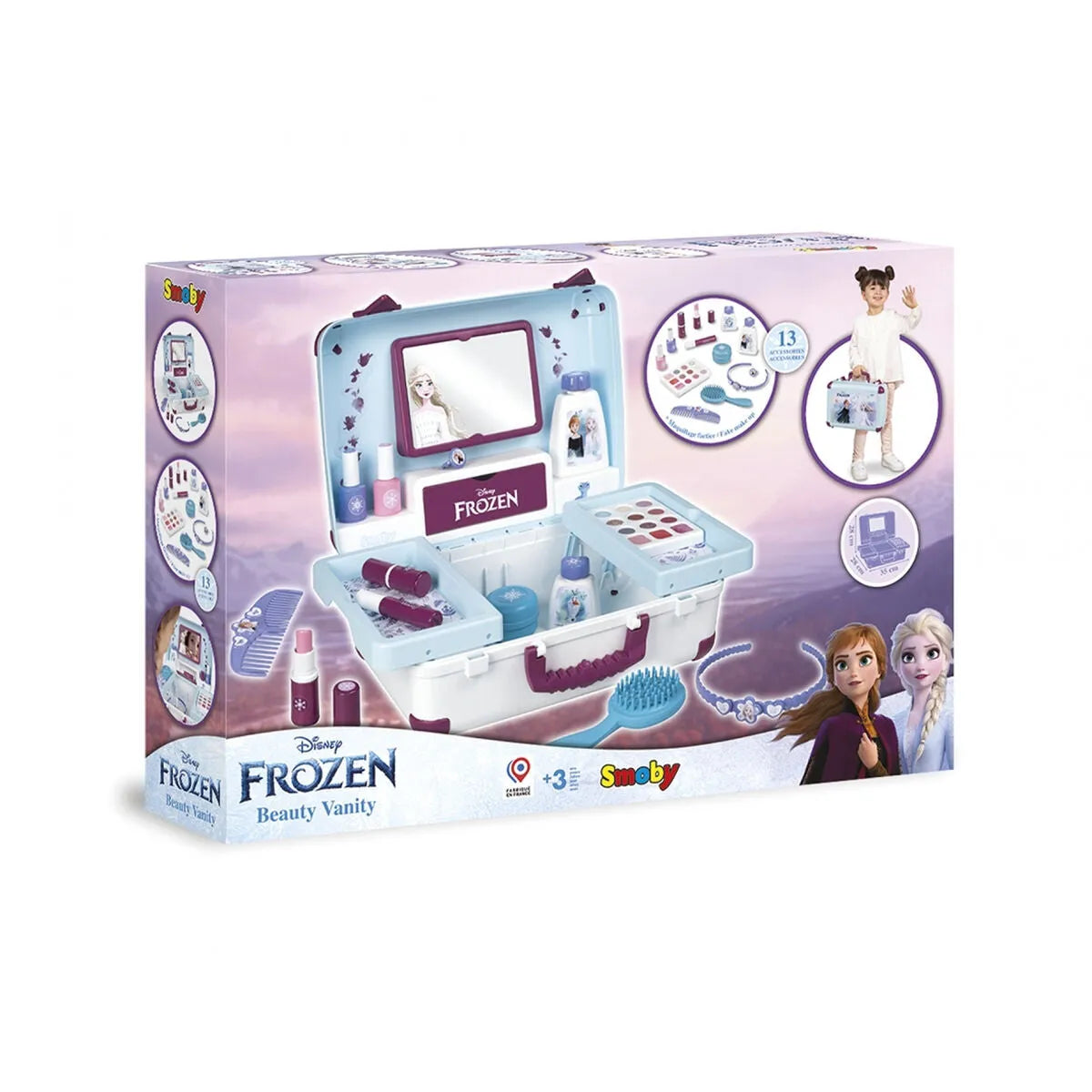 Detská Make-up Sada Smoby Frozen Beauty Suitcase Viacfarebná - Hračky a Hry Kostýmy Príslušenstvo