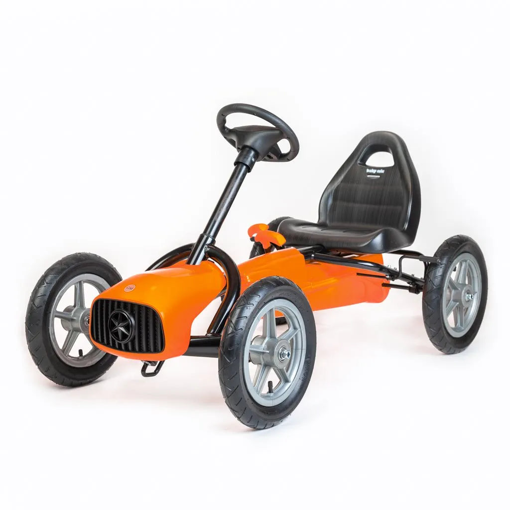 Detská šliapacia Motokára Go-kart Baby Mix Buggy Oranžová - Pedálové Autá - Baby Mix