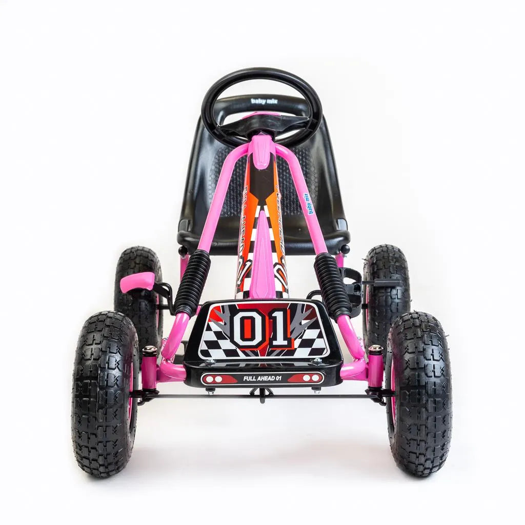 Detská šliapacia Motokára Go-kart Baby Mix Razor Ružová - Pedálové Autá - Baby Mix